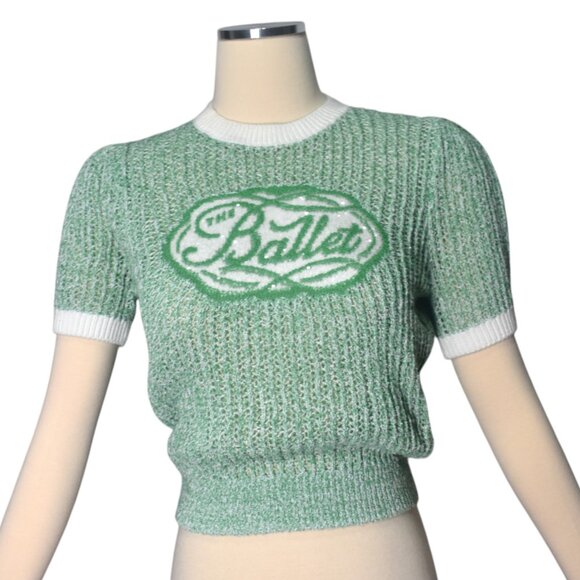 D'zzit Dzzit Green Tone Knit Sweater The Ballet Lolita Kawaii XS - Picture 8 of 8